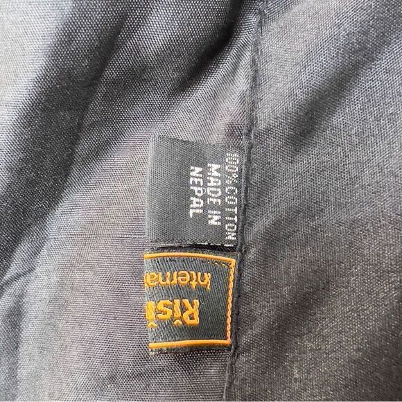 Y2k Boho Bohemian Hippie Shoulder Bag Peace elephant patch Made in Nepal cotton - Picture 16 of 16